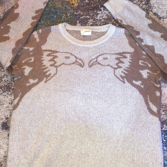 💎RARE💎URBAN OUTFITTERS Coincidence & Chance Eagle Sweater, Size Small - Picture 3 of 6